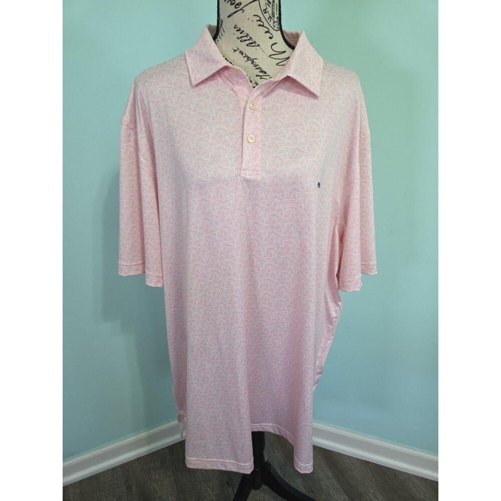 Vineyard Vines Performance Golf Polo Shirt Mens 2XL Pink XXL